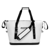 24QT Fish Cooler Bag With Fishing Rod Holder - White