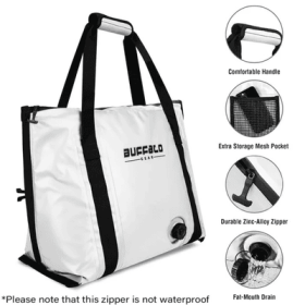 27QT Fish Bag Cooler With Flat Bottom - White