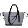 37QT Fish Cooler Bag With Fishing Rod Holder  Gray
