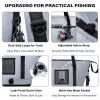37QT Fish Cooler Bag With Fishing Rod Holder -White