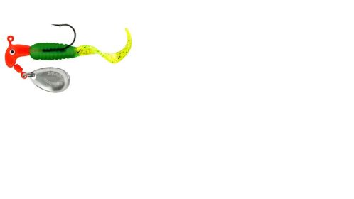 🎣Blakemore Curly Tail Road Runner 1/16oz (Chart/Green/Chart) — 2 Pack