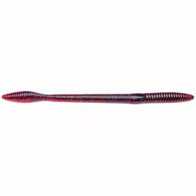 Strike King Soft Bullworm — 10" Plum Apple (6ct) 🪱🎣