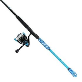 🎣Okuma Fin Chaser X-Series Spin Combo 6ft 6in 2pc (Sky Blue & Black)